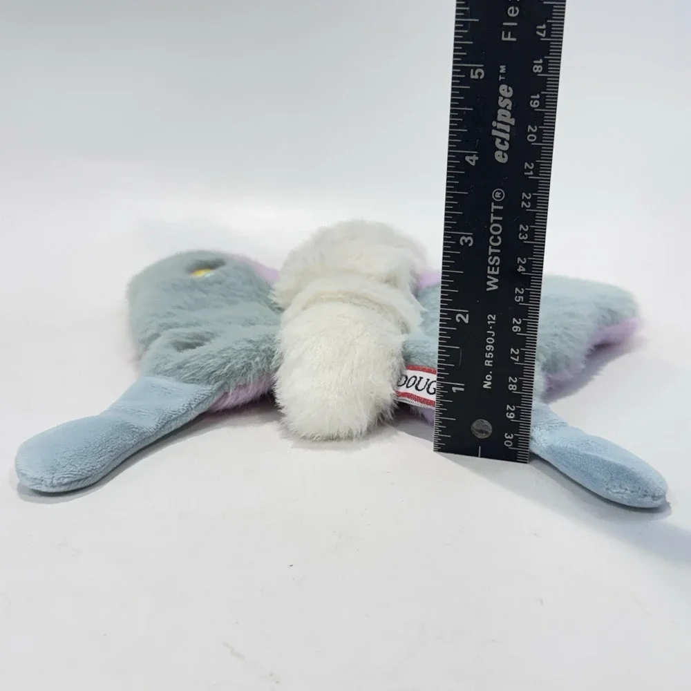 Cute Fuzzy Butterfly Plush Purple Blue & White 2023 Douglas Co Item 1608 EUC